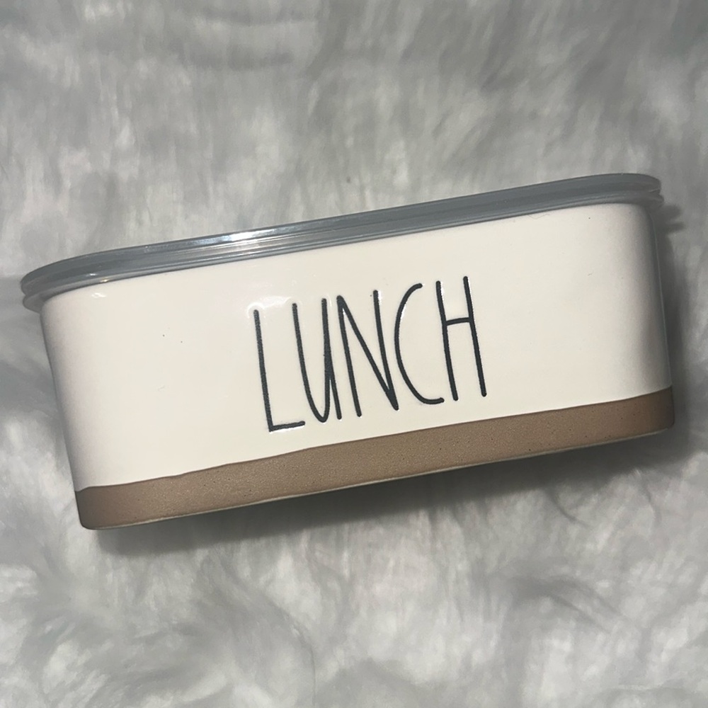 Rae Dunn LUNCH Ceramic Container